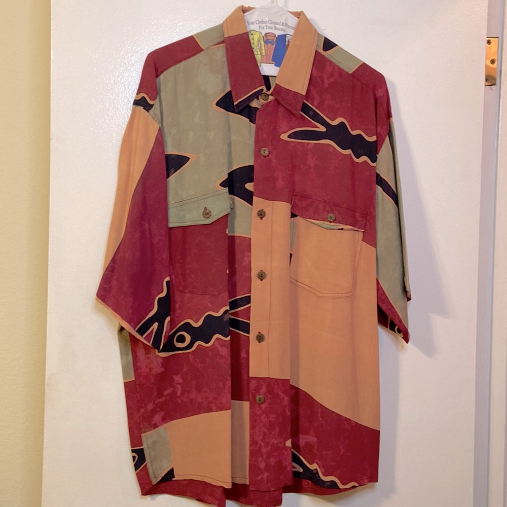 Jamacaiian Cabana Shirt Vintage 2000’s